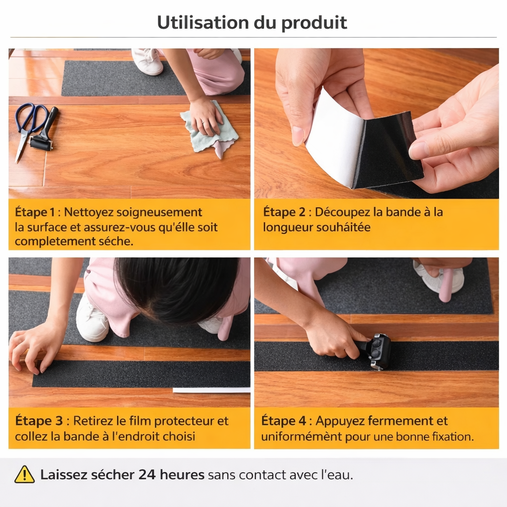 Bande antidérapante autocollante