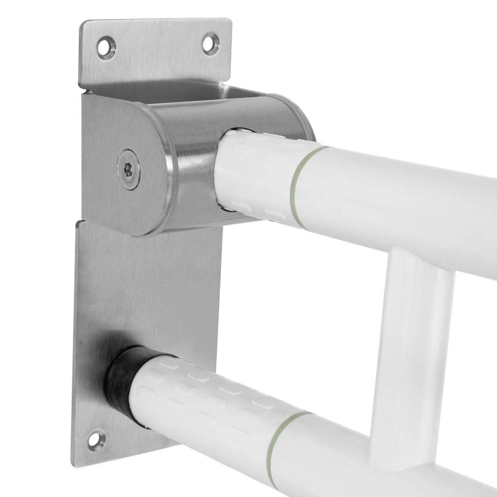 Barre d’appui murale pliable pour toilettes