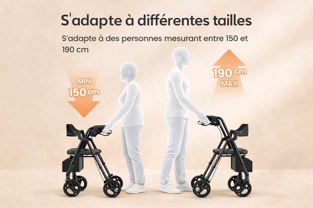 Déambulateur Pliable avec Siège