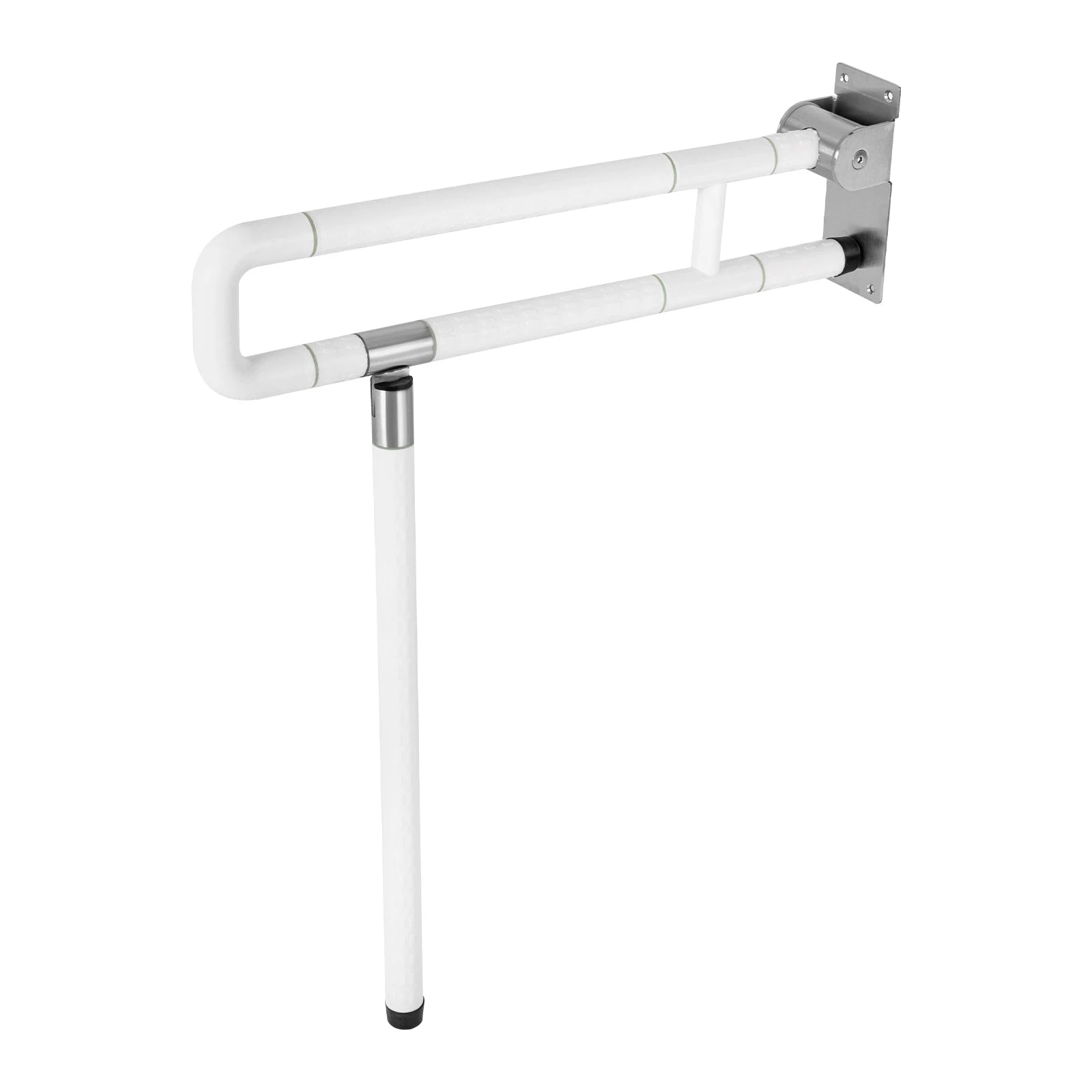 Barre d’appui murale pliable pour toilettes