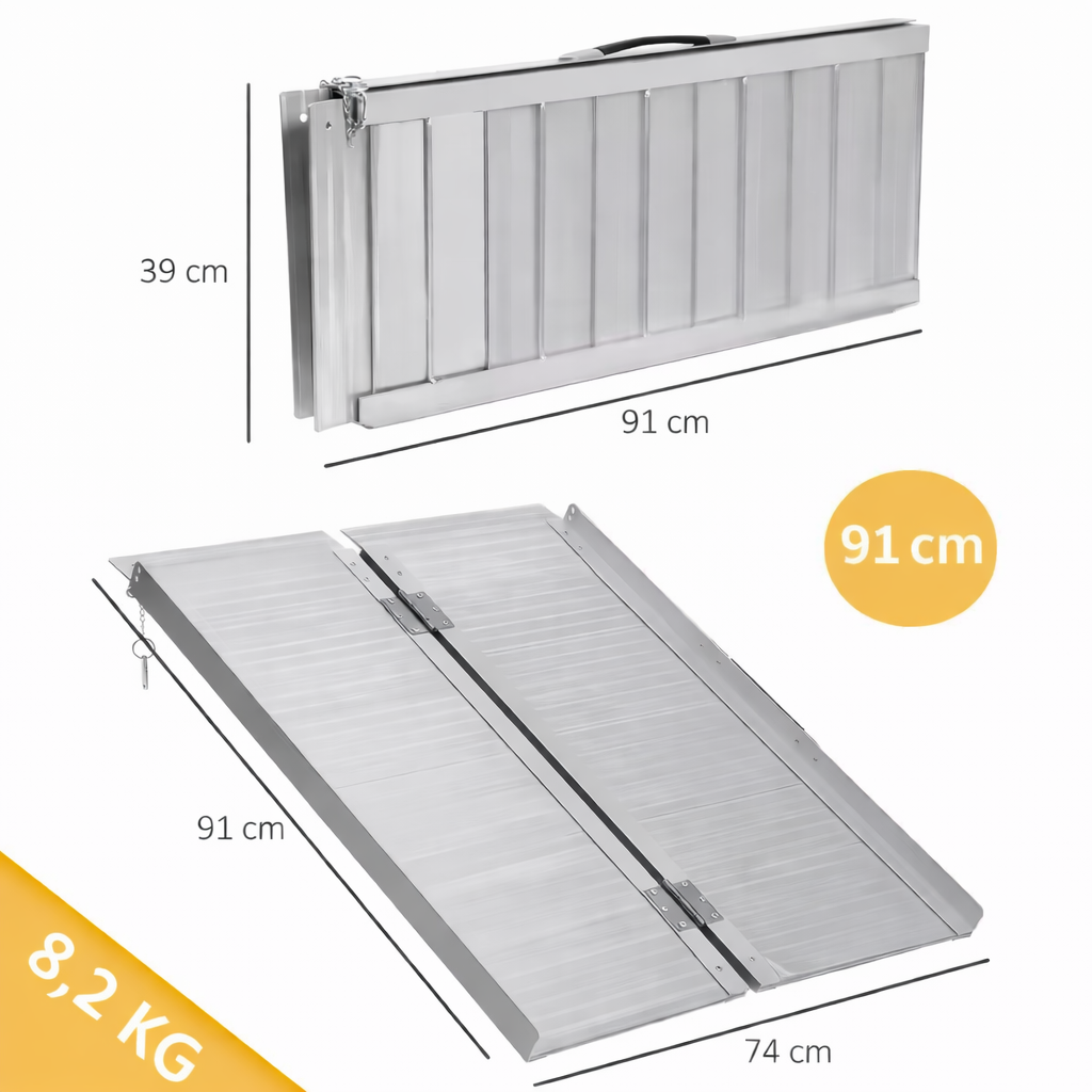 Rampe d’Accès Pliante en Aluminium